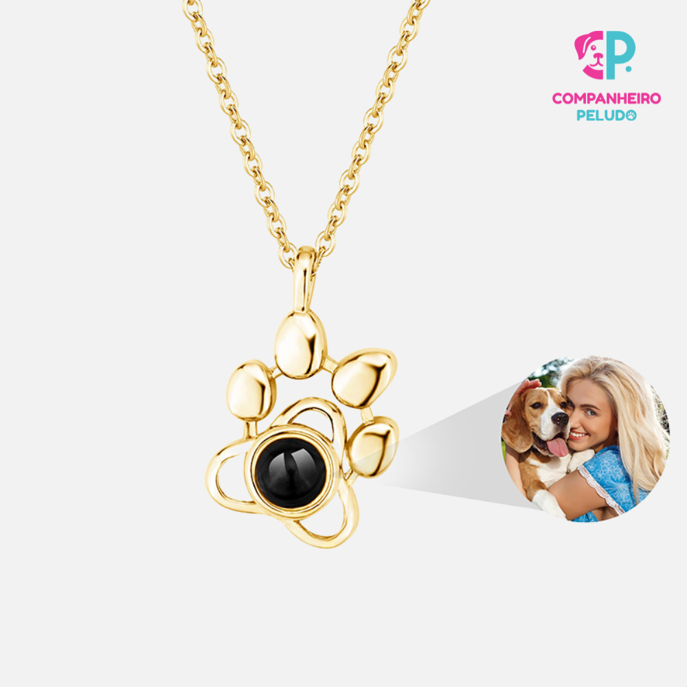 Set De Collar Y Pulsera Personalizados Con Huella Y Foto De Tu Mascota